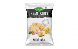 Wingreens Farms Naan Chips Butter Garlic  Pack  150 grams